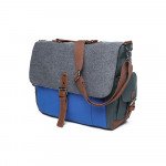 Wholesale Tri-Color Canvas Messenger Bag